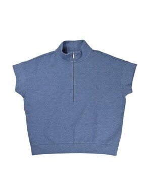 Rhoback Aspire Short Sleeve Half-Zip in Coastal Blue